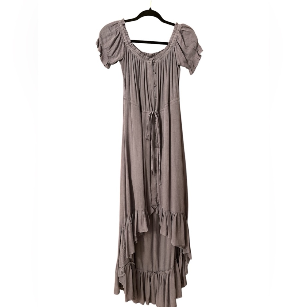 Entro gray high low boho dress